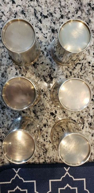 6 Vintage International Sterling 101 25 - 1 julep cups. 5