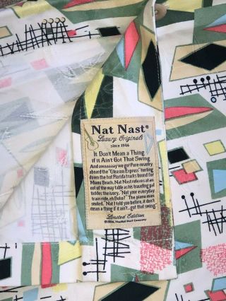 Nat Nast XL Vintage 1946 Limited Edition Button Down Silk Shirt MCM Jetsons 3