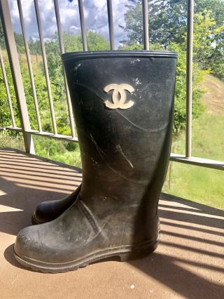 Vintage Chanel Rainboots