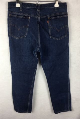 Vintage Levis Big E 606 Orange Tab Denim Blue Jeans Men’s Size 32x27 4
