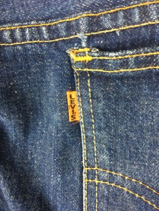 Vintage Levis Big E 606 Orange Tab Denim Blue Jeans Men’s Size 32x27 7