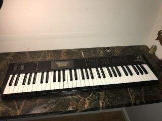 Vintage Japan Korg X5 Music Synthesizer Synth Keyboard & Adapter