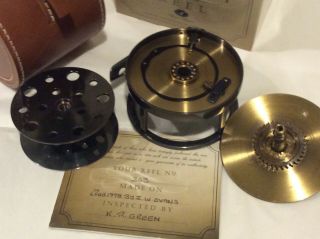 Hardy Perfect Fly Reel,  Limited Edition All Brass,  3” Diameter 2