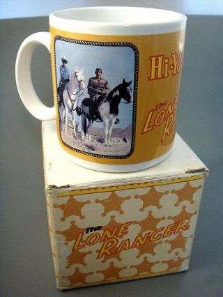 Vintage Extremely Rare The Lone Ranger & Tonto Hi - Yo Silver Mug