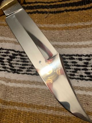 Vintage Steve Voorhis Custom Handmade Survival Hunting Bowie Knife With Sheath 2