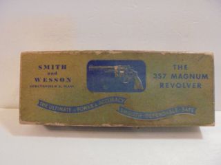 Vintage Smith&wesson.  357 Mag.  Nickel Finish Cardboard Gun Box (case)