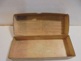 Vintage Smith&Wesson.  357 Mag.  Nickel Finish Cardboard Gun Box (Case) 7