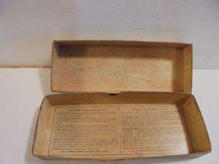 Vintage Smith&Wesson.  357 Mag.  Nickel Finish Cardboard Gun Box (Case) 8