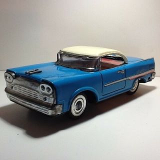 Vintage Japan Tin Friction 7 Inch Chrysler Very Good Cond