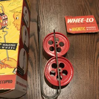 Whee - Lo Speed Control Magnetic Spinning Wheel “the Stringless Yo Yo” 1960