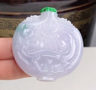 100 natural jade A goods hand - carved snuff bottle 532 3