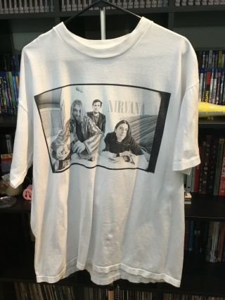 Rare 1996 Vintage Usa Wild Oats Kurt Kobain Nirvana T Shirt 90 