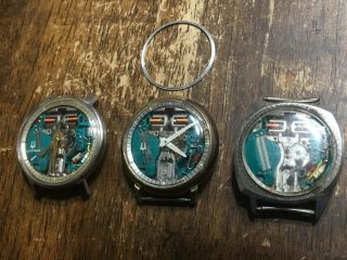 Vintage Bulova Accutron 214 Spaceview : 3 Watches Or Recovery M6 & M4
