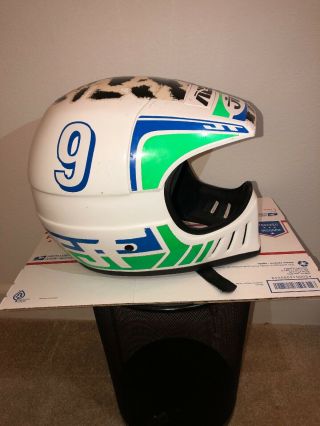 Vintage 1982 Jt Racing Als - 1 Dogger Helmet Motocross Size M Rare Authentic Orig