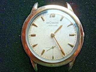 Vintage Lecoultre Running Automatic 35mm Watch Fix Restore