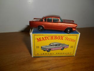 Vintage Matchbox Lesney Vauxhall Cresta 22 Copper Boxed