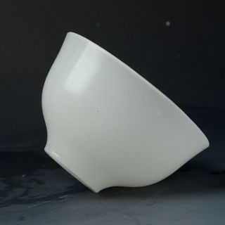 Hand - carved Natural White Jade Bowl gd6566 3