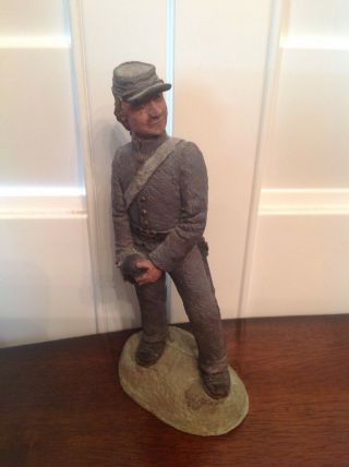 Hand Carved Soldier Signed Limited Edition From Artist In Charleston,  Sc