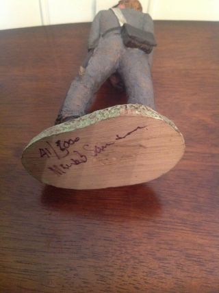 Hand Carved Soldier Signed Limited Edition from artist in Charleston,  SC 5