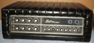 Vintage Kustom 250 Amp/amplifier Head Black Tuck & Roll W/reverb Effects J075