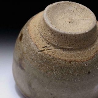XN6: Vintage Japanese Pottery Tea Bowl,  Karatsu Ware with Signed wooden box 8