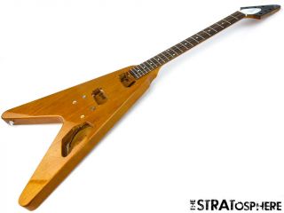 2019 Gibson Usa Flying V Body,  Neck Guitar American Slim Taper Antique Natural