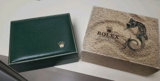 Vintage Rolex Oyster Seahorse Box Inner / Outer 11.  00.  2