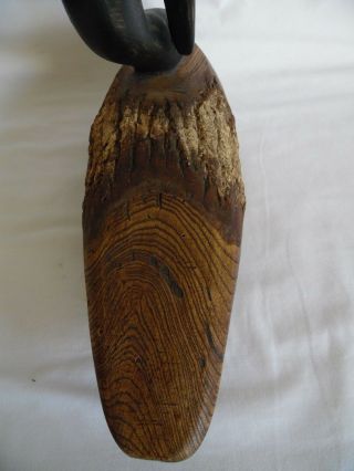 Chris Boone Canadian Goose Wood Sculpture Decoy Signed Vintage Hand Carved 9