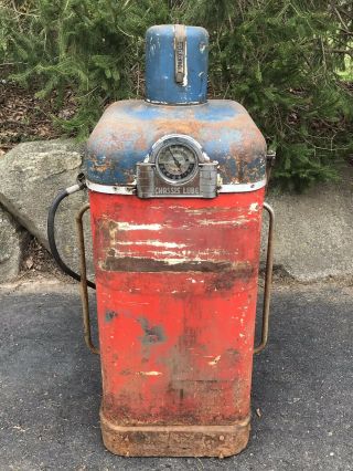 Rare Antique 1930’s Graco Grease Pump Dispenser Service Station Gas Oil