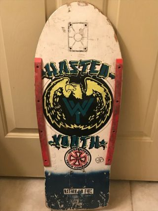 Vintage 1984 Skull Skates Wasted Youth Skateboard