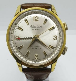 Vintage Phillippe Girard Cricket Alarm Watch 5