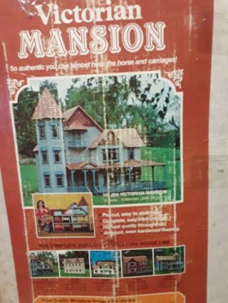 Vintage Dura - Craft Victorian Mansion Vm - 800 Dollhouse Complete Huge