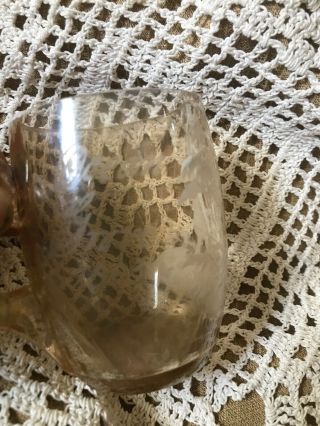 ANTIQUE 1893 WORLD ' S FAIR MARY GREGORY GLASS MUG CUP BOY1893 3