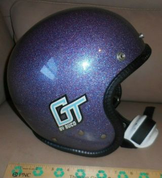 Vintage Buco Gt Helmet / Purple / /