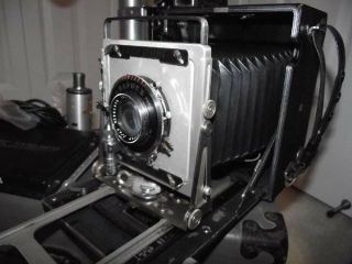 Vintage Graflex Speed Graphic SLR Camera Outfit - Optar 4,  7/135mm Lens - 9