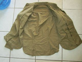 WWII US ARMY WOMEN ' S WAC WAAC MUSTARD WOOL ENLISTED SHIRT SIZE 13 X 29 5