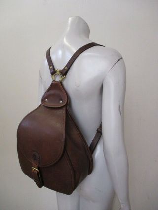 Vintage Duluth Pack Brown Leather Backpack Rucksack