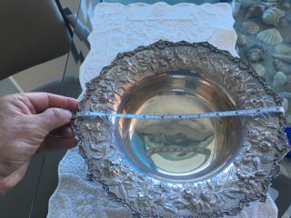 ANTIQUE S.  KIRK & SON STERLING SILVER REPOUSSE BOWL/CENTERPIECE 8