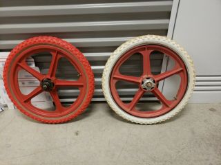 Vintage Bmx Mongoose Diamondback Haro Gt OG Skyways Metal Hub Repop Tires 8