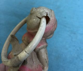 Vintage 30 ' s 40 ' s celluloid teething ring doll with baby 6