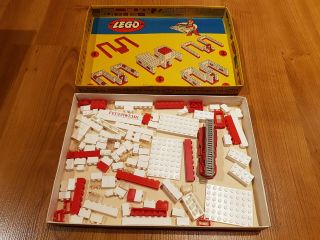 LEGO RARE VINTAGE OLD BOX FIRE STATION 308 50 ' S 60 ' S 1:87 50ER SYSTEM MURSTEN 4