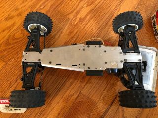 Vintage KYOSHO OPTIMA MID 4WD RC buggy car.  as - is for repair or parts 8