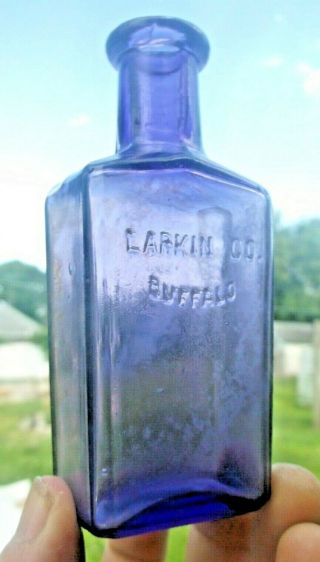 Purple Larkin & Co Perfume Bottle Buffalo 1890s Era Dug Decorative L@@k