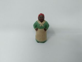 Vintage Cast Iron Aunt Jemima Figurine 2 1/2 " High