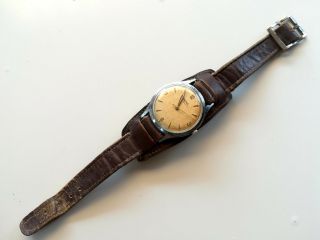 Vintage Ww2 German Officer Swiss Made Doxa Anti - Magnetic Military Wrist Watch