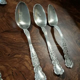 Gorham Buttercup Sterling Silver Flatware - 45 Piece Set - Spoons Forks Knives 12