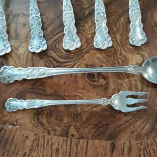 Gorham Buttercup Sterling Silver Flatware - 45 Piece Set - Spoons Forks Knives 6