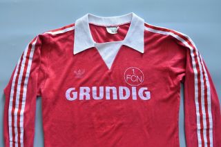 70s VTG FC Nurnberg 1978 - 79 Jersey Shirt 1fcn Trikot German Soccer L/S 3