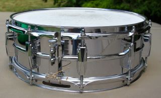 Vintage 1966 Ludwig Supraphonic Snare Drum 10 Lug 14 