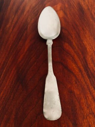 - Mb Co.  American Pewter Serving Spoon Fiddle Pattern No Monogram